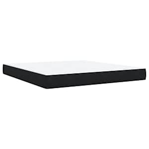 Box spring postel s matrací černá 180x200 cm samet - obrázek 6