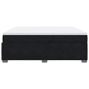 Box spring postel s matrací černá 180x200 cm samet - obrázek 8