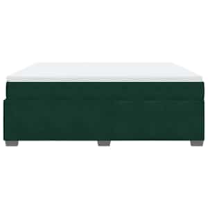 Box spring postel s matrací tmavě zelená 180x200 cm samet - obrázek 8