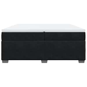 Box spring postel s matrací černá 200x200 cm samet - obrázek 4