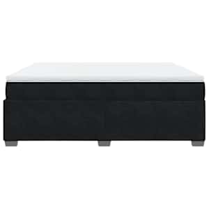 Box spring postel s matrací černá 200x200 cm samet - obrázek 8