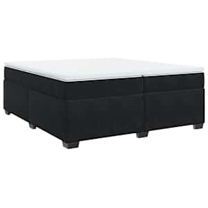 Box spring postel s matrací černá 200x200 cm samet - obrázek 9