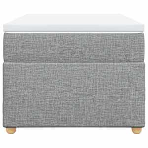 Box spring postel s matrací světle šedá 80 x 200 cm textil - obrázek 4