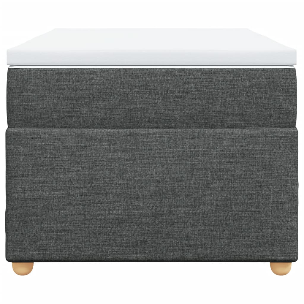 vidaXL Boxspring met matras stof donkergrijs 80x200 cm grijs, foto 4