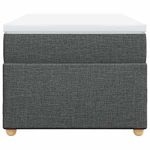 Box spring postel s matrací tmavě šedá 80 x 200 cm textil - obrázek 4