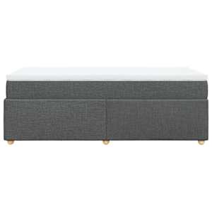 Box spring postel s matrací tmavě šedá 80 x 200 cm textil - obrázek 8