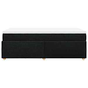 Box spring postel s matrací černá 80 x 200 cm textil - obrázek 8