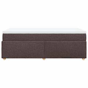 Box spring postel s matrací tmavě hnědá 80x200 cm textil - obrázek 8