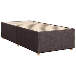 Box spring postelja z vzmetnico temno rjava 80x200 cm blago - slika 5