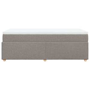Box spring postel s matrací taupe 80x200 cm textil - obrázek 8