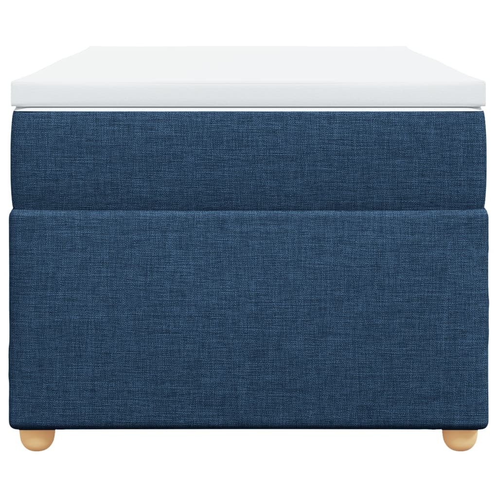 vidaXL Boxspring met matras stof blauw 80x200 cm, foto 4