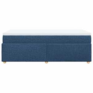 Box spring postel s matrací modrá 80x200 cm textil - obrázek 8