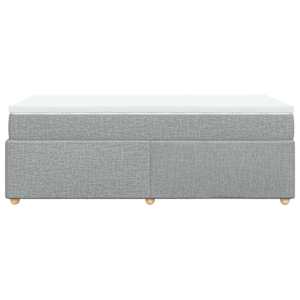 Box spring postel s matrací světle šedá 90x190 cm textil - obrázek 8