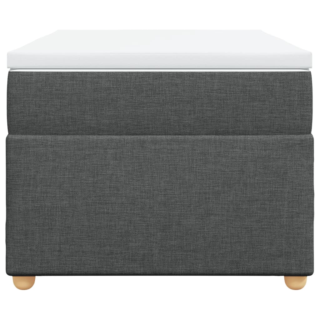 vidaXL Boxspring met matras stof donkergrijs 90x190 cm grijs, foto 4