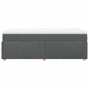 Box spring postel s matrací tmavě šedá 90x190 cm textil - obrázek 8