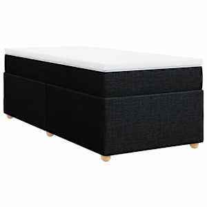 Box spring postel s matrací černá 90x190 cm textil - obrázek 9