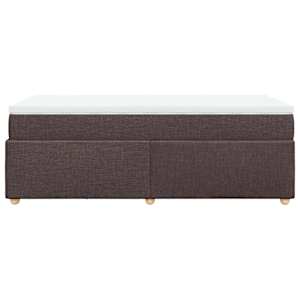 Box spring postel s matrací tmavě hnědá 90x190 cm textil - obrázek 8