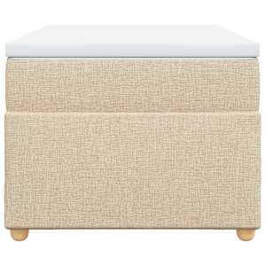 Box spring postel s matrací krémová 90x190 cm textil - obrázek 4
