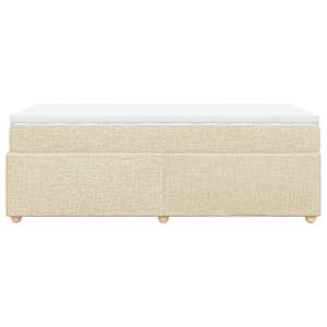 Box spring postel s matrací krémová 90x190 cm textil - obrázek 8