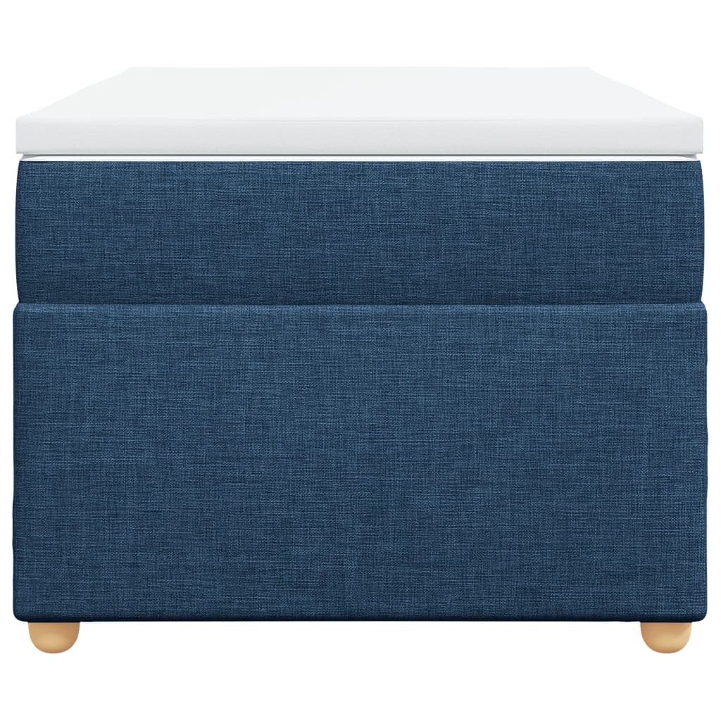 vidaXL Boxspring met matras stof blauw 90x190 cm, foto 4