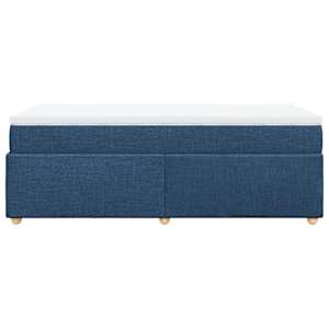 Box spring postel s matrací modrá 90x190 cm textil - obrázek 8