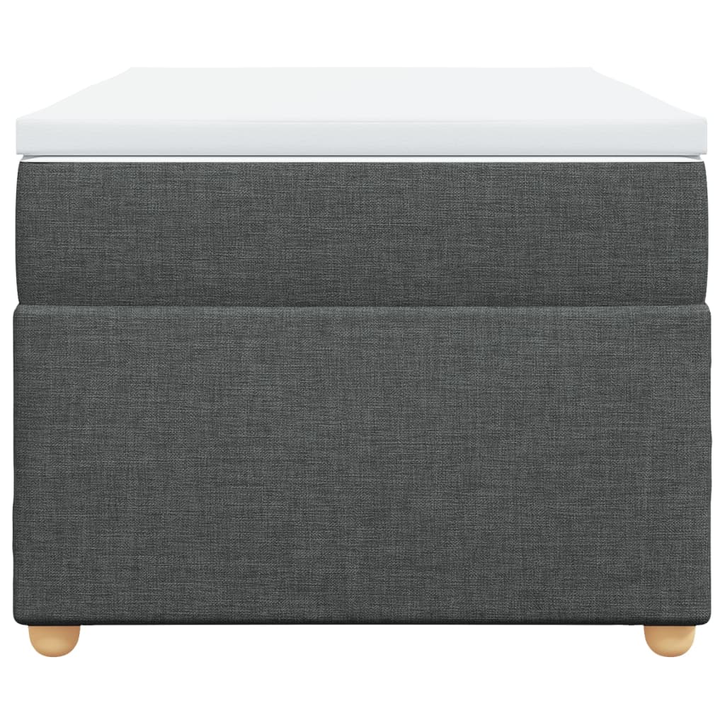 vidaXL Boxspring met matras stof donkergrijs 90x200 cm grijs, foto 4