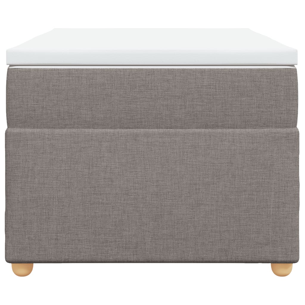 vidaXL Boxspring met matras stof taupe 90x200 cm, foto 4