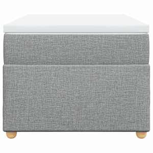 Box spring postel s matrací světle šedý 100 x 200 cm textil - obrázek 4