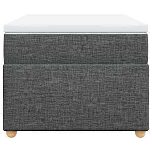 Box spring postel s matrací tmavě šedá 100 x 200 cm textil - obrázek 4