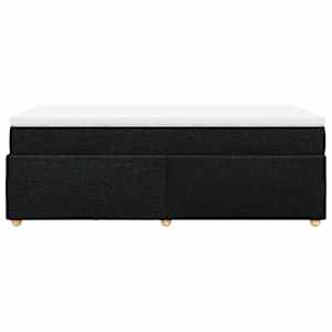 Box spring postel s matrací černá 100 x 200 cm textil - obrázek 8