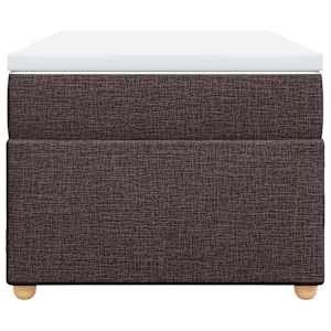 Box spring postel s matrací tmavě hnědá 100 x 200 cm textil - obrázek 4
