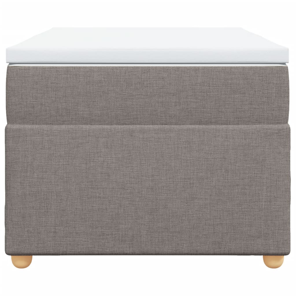 vidaXL Boxspring met matras stof taupe 100x200 cm, foto 4