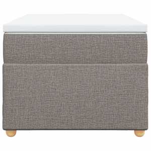 Box spring postel s matrací taupe 100 x 200 cm textil - obrázek 4