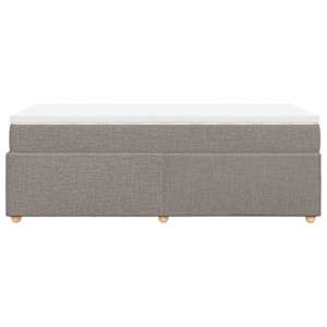 Box spring postel s matrací taupe 100 x 200 cm textil - obrázek 8