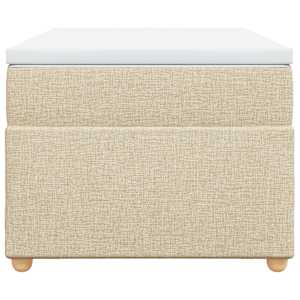 Box spring postel s matrací krémová 100 x 200 cm textil - obrázek 4