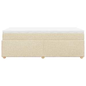 Box spring postel s matrací krémová 100 x 200 cm textil - obrázek 8