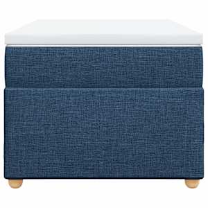 Box spring postel s matrací modrá 100 x 200 cm textil - obrázek 4