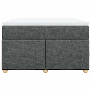 Box spring postel s matrací tmavě šedá 120x190 cm textil - obrázek 4