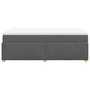 Box spring postel s matrací tmavě šedá 120x190 cm textil - obrázek 8