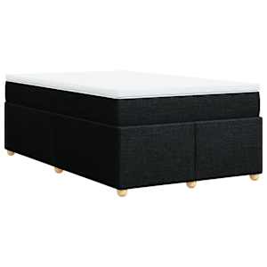 Box spring postel s matrací černá 120x190 cm textil - obrázek 2