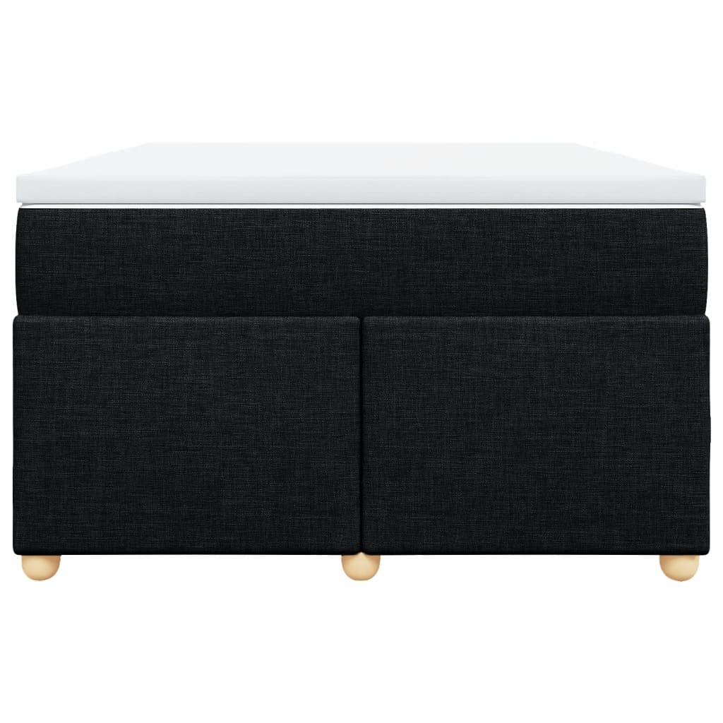 vidaXL Boxspring met matras stof zwart 120x190 cm, foto 4