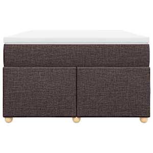 Box spring postel s matrací tmavě hnědá 120x190 cm textil - obrázek 4