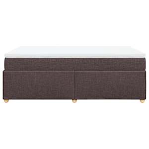 Box spring postel s matrací tmavě hnědá 120x190 cm textil - obrázek 8