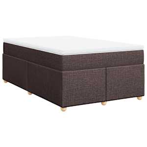 Box spring postel s matrací tmavě hnědá 120x190 cm textil - obrázek 9