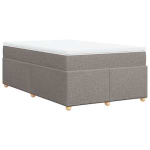 Box spring postel s matrací taupe 120x190 cm textil - obrázek 2