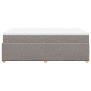 Box spring postel s matrací taupe 120x190 cm textil - obrázek 8