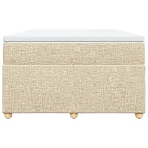 Box spring postel s matrací krémová 120x190 cm textil - obrázek 4