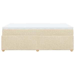 Box spring postel s matrací krémová 120x190 cm textil - obrázek 8
