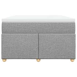 Box spring postel s matrací světle šedá 120 x 200 cm textil - obrázek 4