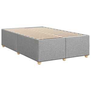 Box spring postel s matrací světle šedá 120 x 200 cm textil - obrázek 5